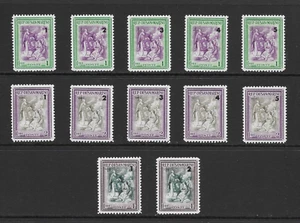 SAN MARINO SCOTT B27 - B38 MH SET - 1947 SEMI-POSTAL ISSUE - Picture 1 of 2