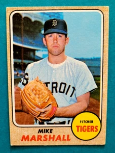 1968 Topps #201 Mike Marshall Detroit Tigers Baseball Card EX/VG - Picture 1 of 2