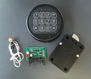Teclado negro de repuesto para cerradura de seguridad para pistola con bloqueo de perno oscilante bloqueo electrónico seguro - Imagen 1 de 10