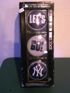MLB LET'S GO NEW YORK YANKEES FLASHING STOP LIGHT SIGN MAN CAVE NOS MEMORY CO - Picture 1 of 5