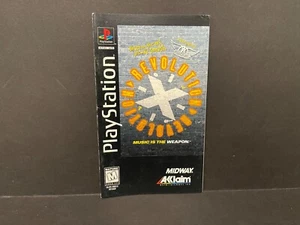 Aerosmith Revolution X w/ Reg Card PS1 Long MANUAL ONLY NO TRACKING Authentic - Picture 1 of 3