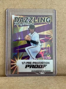 Alejandro Rosario 2024 Leaf Vivid Baseball 1/1 Pre Production Proof - Picture 1 of 1