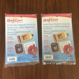 Quick Count Plastic Canvas: School Days Magnetic Frame Kit - Picture 1 of 3