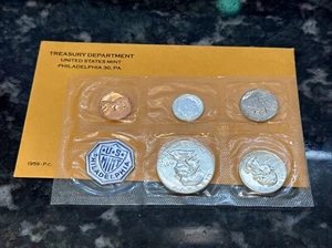 1959 P Silver Proof Set Beautiful Coins - Picture 1 of 3