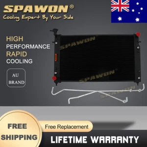 3Row SPAWON Black Radiator For Holden Commodore VT VX 3.8L 6cyl 1997-2002 AT - Picture 1 of 9