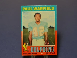 1971 TOPPS "PAUL WARFIELD" DOLPHINS #261 - Picture 1 of 2