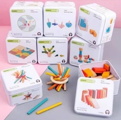 Juguete Montessori para niños pequeños Juguetes de viaje de madera Sobre la marcha Divertido Juguete de regalo educativo Foto 1 de 3