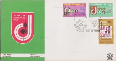 Cover Indonesia, 1981. Bandung. 1981 National Jamboree Cibubur Jakarta Cibodas W - Image 1 of 3