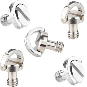 1/4 Inch Quick Release Screw Tripod Screw DSLR Camera Rig D-Ring 5PCS - Picture 1 of 5
