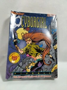 VTG Cyborgirl Pinball PC Big Box Version 2004 Game 3.5" Disk New & Sealed Box - Picture 1 of 7