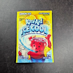 1 seltene Kool Aid Zitrone Eis Getränk Mix Ice Cool Single Nostalgie Requisiten - Bild 1 von 10