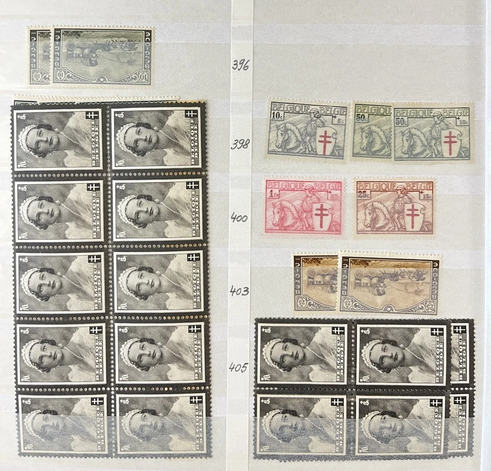 Belgium Nice Mid Period TB+Blocks MNH MH (Apx 180 Items) MK4277 - Image 1 of 4
