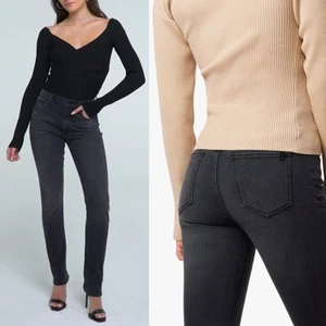 Jeans Joe's The Runway Luna High Rise Cigarette 32" Boulevard Denim Nero 27 NUOVO - Foto 1 di 12