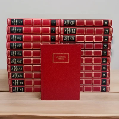 GERMAN ~ Bertelsmann ~ Das moderne Lexikon in 20 Bänden von A-Z ~ 1 Weltatlas - Image 1 of 4