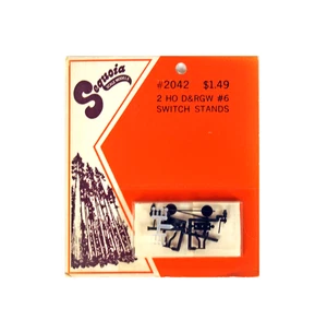 Modelos a escala Sequoia, soportes de interruptor D&RGW a escala HO con joyas, kit #2042, nuevo en stock - Imagen 1 de 1