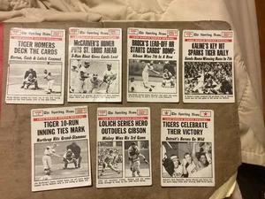 Lot (7) 1969 Topps The Sporting News Baseball Cards W/S - Most EX or Better - Picture 1 of 2