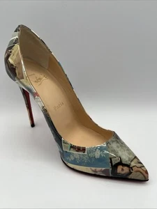 Christian Louboutin Multicolor Leather Heels Women’s Size 6 US - D0616318 - Picture 1 of 7