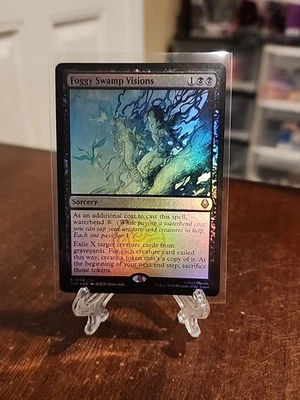 Prerelease FOIL FOGGY SWAMP VISIONS mtg NM The Last Airbender  Rare - Image 1 of 2