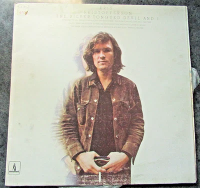 Kris Kristofferson The Silver Tongued Devil And I SBP234104 LP 12 Inch 1971 Aust - Image 1 of 4