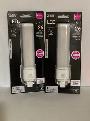 Two (2) Feit 26w Replacement LED PL26E/H/841- 1100 Lumens - Cool White - Image 1 of 2