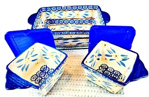 Temp tations 6 Piece Set Of Bakeware By Tara Old World Blue 1.5 qt and 2- 10 oz - Bild 1 von 8