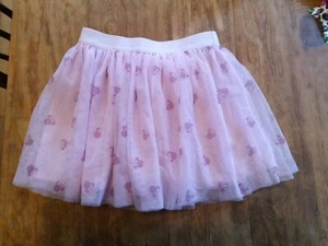 Girls kids pink Tutu skirt glitter Minnie Ears Disney Junior Size 6 Fits 4-6 EUC - Picture 1 of 9