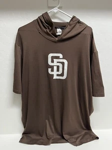 Camisa con Capucha Elastizada Deportiva WSI Emitida por Jugadores de los Padres de San Diego 2XL Manga Corta - Imagen 1 de 7