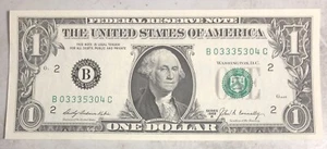 1969 B $1.00 Note New York B-C Block UNCIRCULATED - Picture 1 of 2