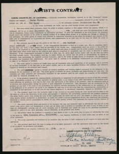 DIE NACHT DER LIEBE / Laska Winter 1926 signierte Künstlervertragsrolle "The Gypsy" - Bild 1 von 2