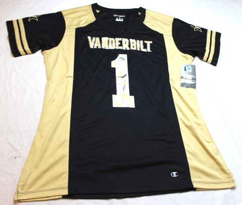 NCAA Vanderbilt Commodores Women's Replica Jersey Yellow Black New NWT Cover