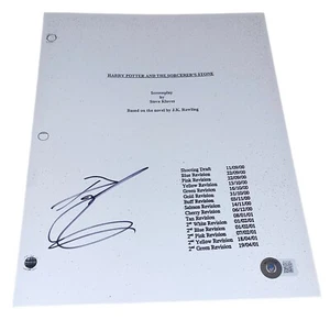Daniel Radcliffe Signed Auto Harry Potter and the Sorcerer's Stone Script BAS D - Picture 1 of 2
