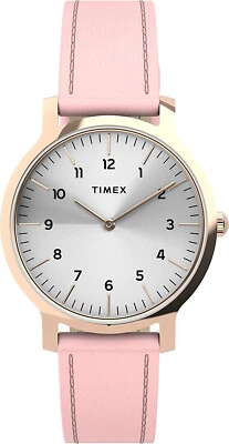 TIMEX Norway TW2U22700 - Acciaio Rosé - Cinturino In Pelle - ⌀34mm - Immagine 1 di 4