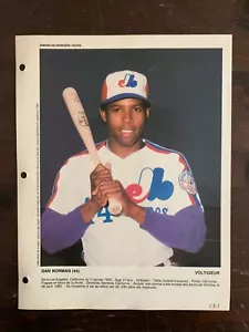 1982 Dimanche Derniere Heure Poster RARE Dan Norman - Montreal Expos - Bild 1 von 2