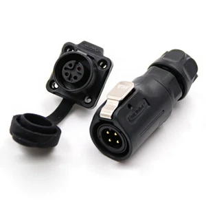 LP20-2/3/4/5/7/8 Pin Connector Aviation Plug LED Display Male Plug Nut Socket - Picture 1 of 26