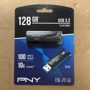 PNY Elite USB 3.2 128 GB Flash drive GEF-128 - Picture 1 of 1