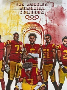 USC Trojans 2019 - NCAA - Football Spielplan Kalender Poster 🏈 - NEU - Fight On - Bild 1 von 4