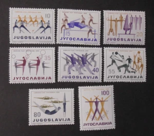 JUGOSLAVIA Jugoslavija, Jugoslawien 1959  Giochi ginnici  8 Valori Cpl set VLH* - Picture 1 of 2