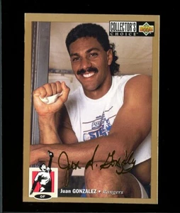 1994 Collector's Choice Gold Signature #630 Juan Gonzalez NM-MT - Picture 1 of 2