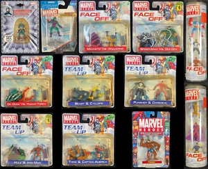 NEW RARE 2007 3" Marvel Heroes Face Off/Team Action Figure Collection MOC/MIP - Picture 1 of 24