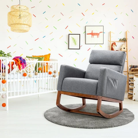 HomeMiYN Modern Rocking Chair  MSRP $249.99 Cover