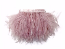 10 yards Ostrich Feather Fringe Trim-dusty pink