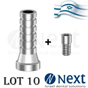 Lot x 10 New Multi Unit titanium sleeve screw abutment 1.72 mm - Picture 1 of 3