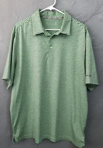 Camisa polo de golf Walter Hagen para hombre XL verde/gris a rayas manga corta - Imagen 1 de 11