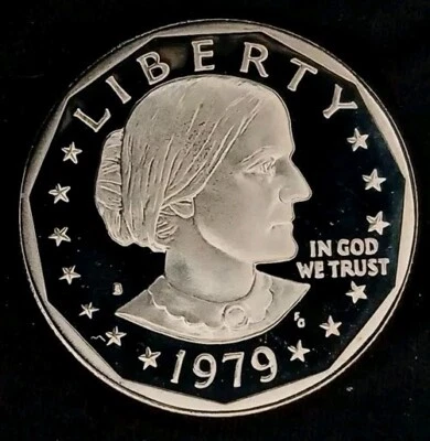 1979-S Deep Cameo Proof Susan B Anthony Dollar ~ Free Shipping! - Image 1 of 4