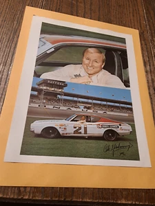 Vintage Cole Yarborough NASCAR Promo Photo 8.5x11 #21 Mercury 66 Minute Daytona - Picture 1 of 5