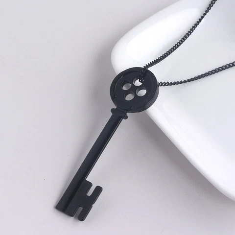 THE fastener key  Cosplay necklace Coraline the Secret Door Halloween Xmasday Cover