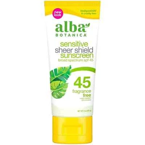Alba Botanica Sensitive Sheer Shield Sunscreen SPF 45 3oz - Picture 1 of 3