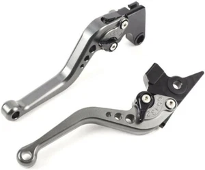 Palancas de embrague de freno cortas ajustables gris titanio para motocicleta YAMAHA FZ6 FAZER - Imagen 1 de 1