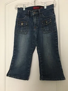 Arizona Girls Blue Jeans Zip Button Pocket w/Side Slit Bottom Size 10 - Picture 1 of 10