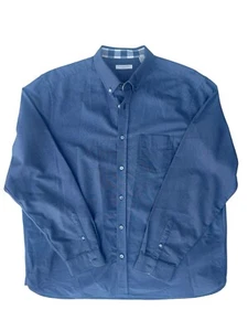 Burberry Brit Men's Shirt Solid Dark Gray 100% Cotton Long Sleeve Shirt Size XXL - Picture 1 of 9